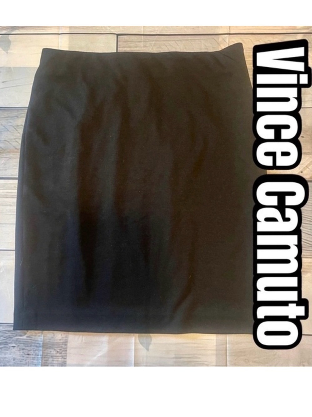 Vince Camuto Sz 8 Beautiful Black Pencil Skirt